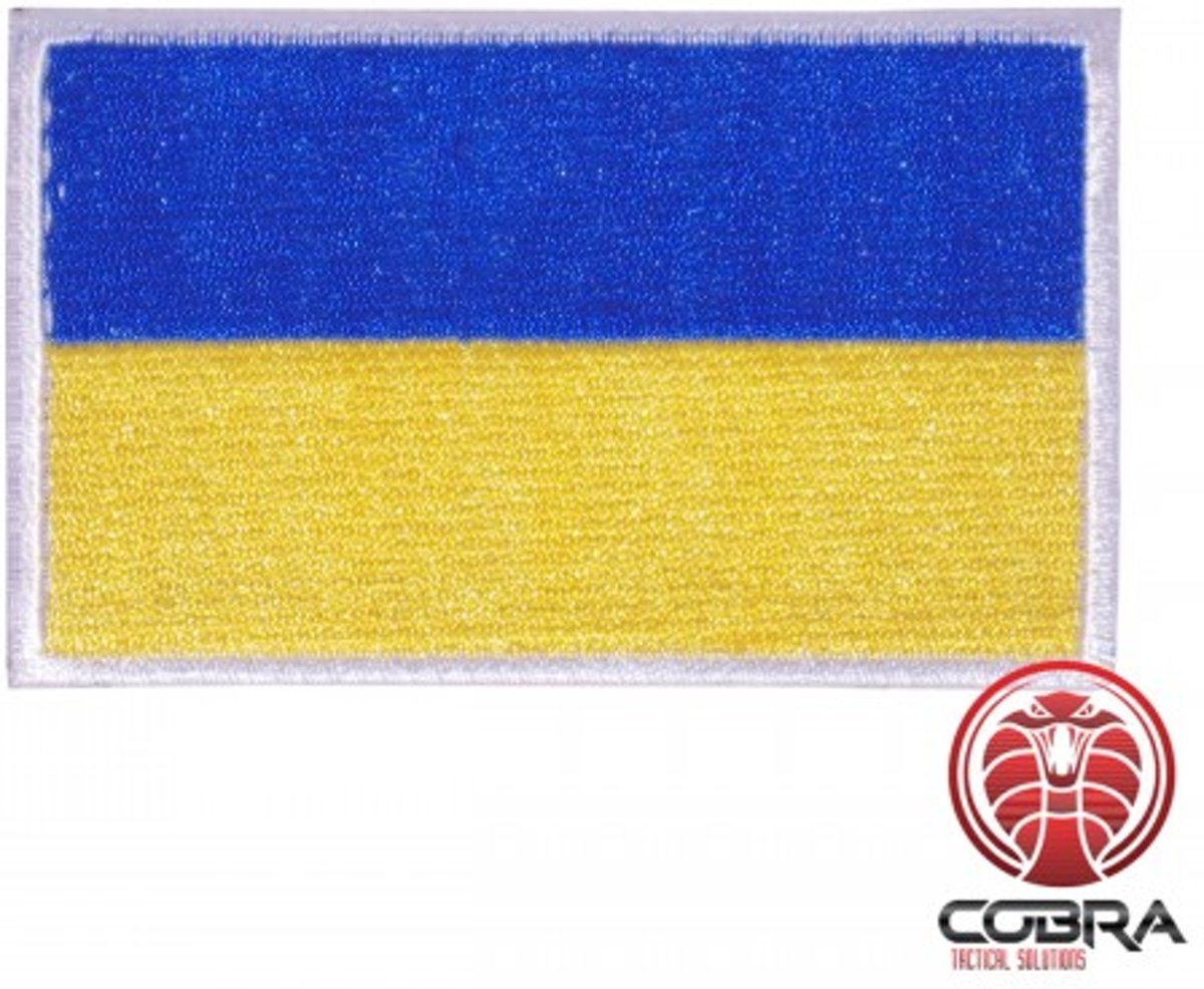 Vlag Oekraïne geborduurde patch| Velcro| Military Airsoft